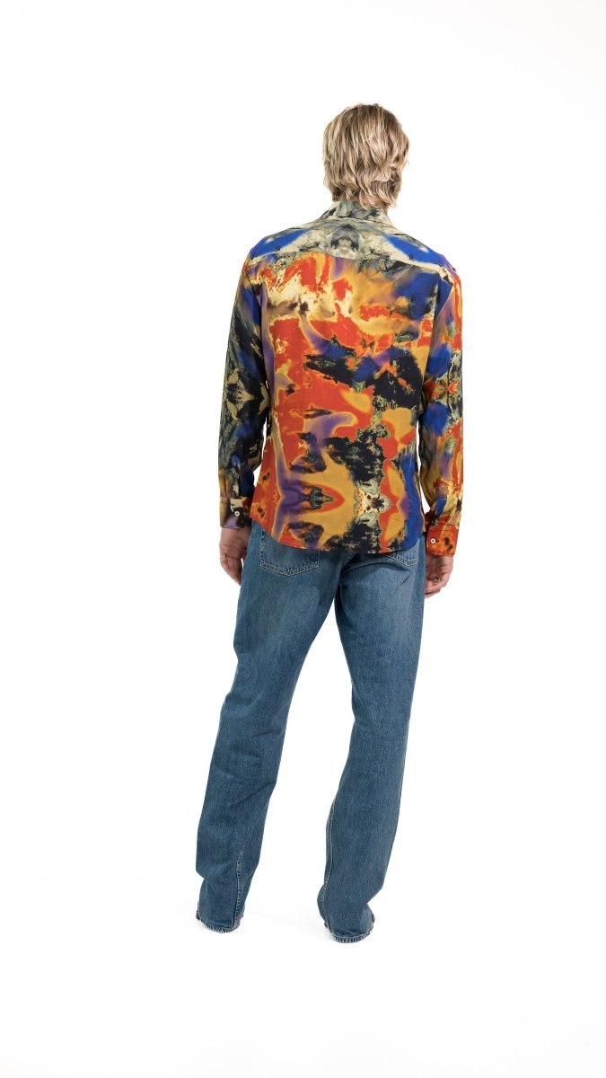 CAMICIA RED TIE DYE - Benevierre