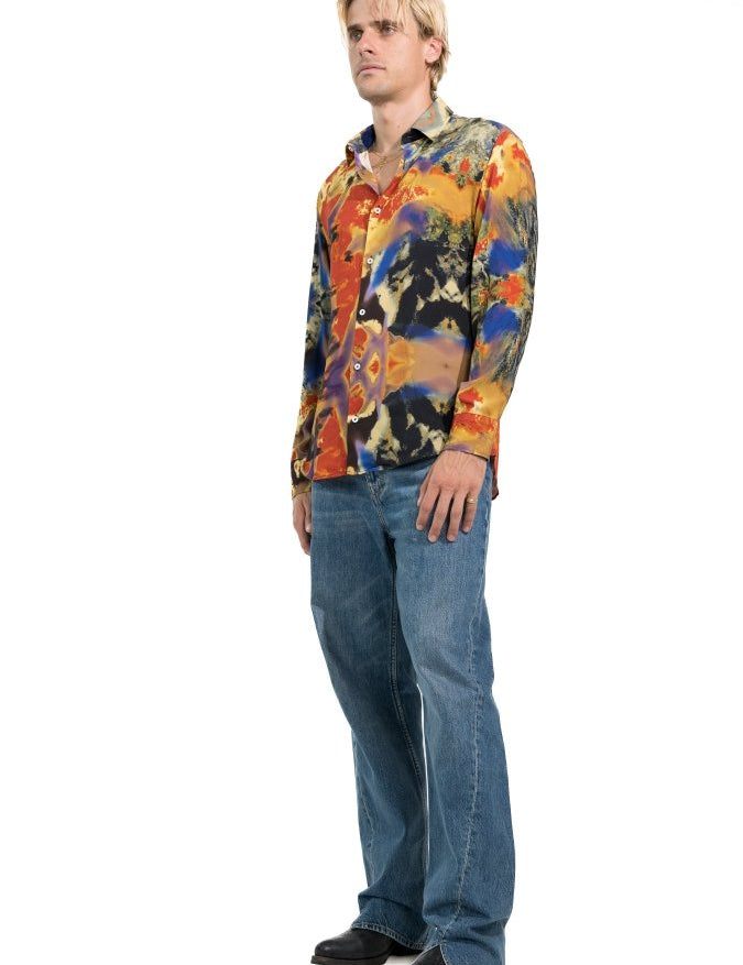 CAMICIA RED TIE DYE - Benevierre
