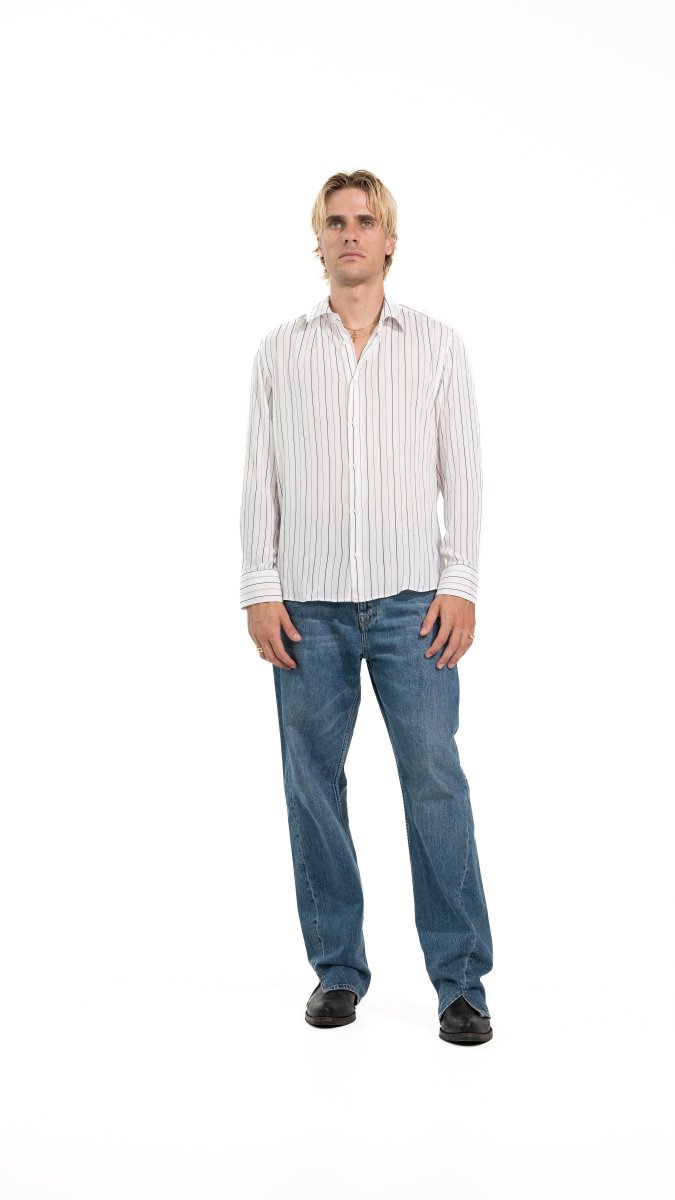 CAMICIA VIOLET DROP STRIPES - Benevierre