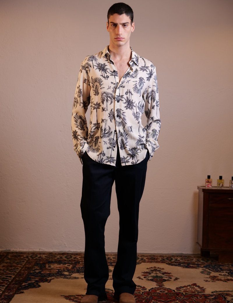 CAMICIA VIOLET SOFT JUNGLE - Benevierre