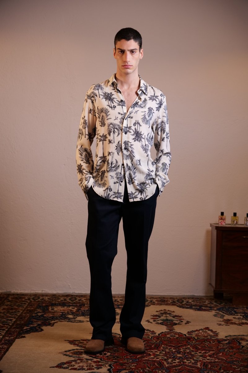 CAMICIA VIOLET SOFT JUNGLE - Benevierre
