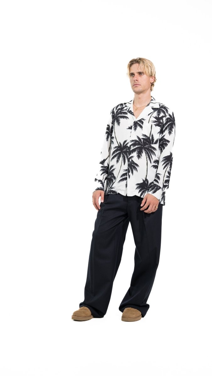 CAMICIA WHITE ICE PALMS - Benevierre