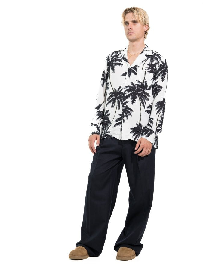 CAMICIA WHITE ICE PALMS - Benevierre