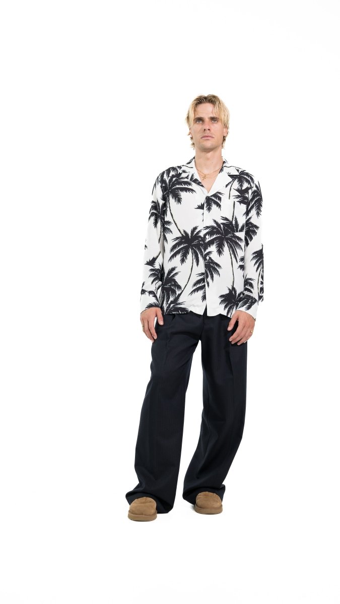 CAMICIA WHITE ICE PALMS - Benevierre