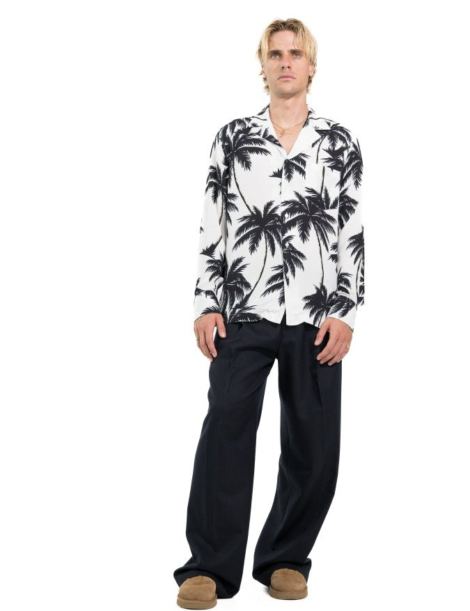 CAMICIA WHITE ICE PALMS - Benevierre