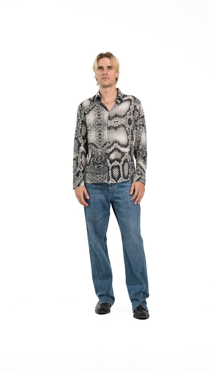 CAMICIA WHITE SNAKE - Benevierre