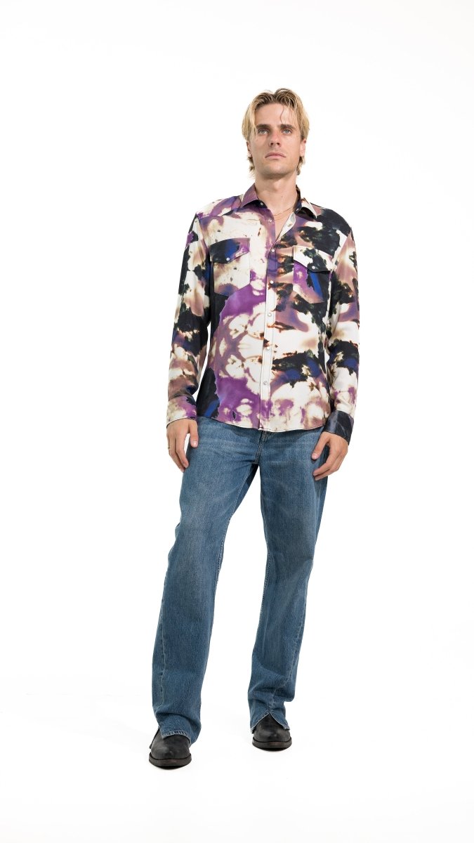 CAMICIA WHITE TIE DIE - Benevierre