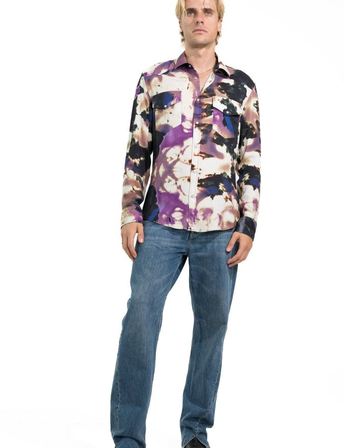 CAMICIA WHITE TIE DIE - Benevierre