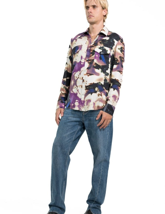 CAMICIA WHITE TIE DIE - Benevierre