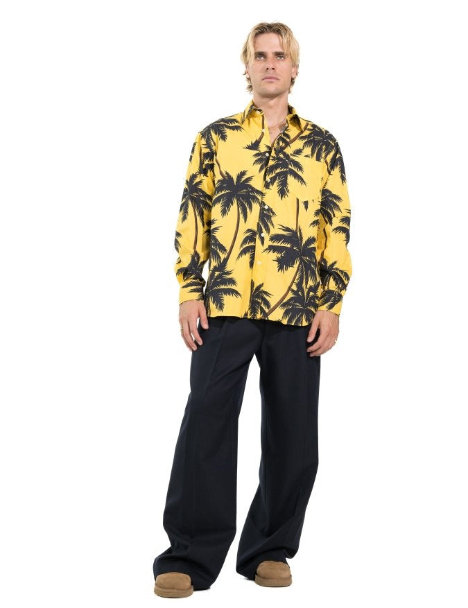 CAMICIA YELLOW ICE PALMS - Benevierre