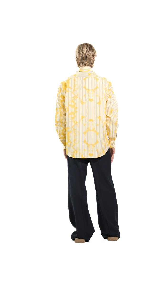 CAMICIA YELLOW STRIPES TIE DYE - Benevierre