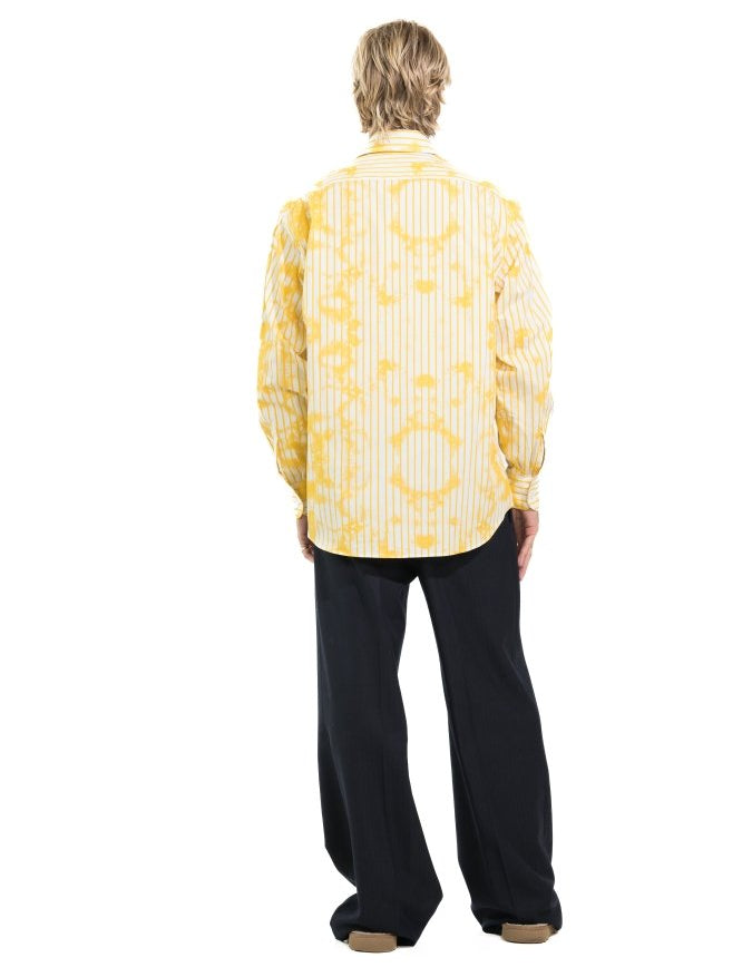 CAMICIA YELLOW STRIPES TIE DYE - Benevierre