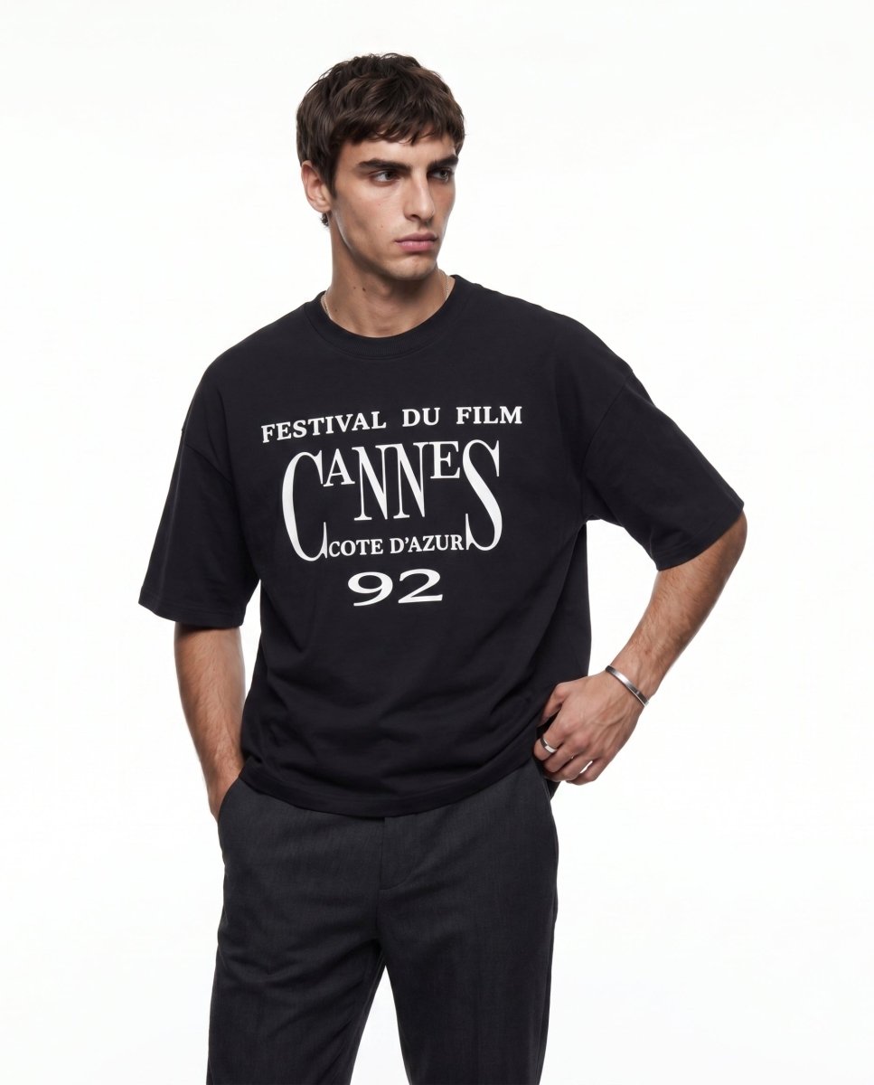 'CANNES' BLACK TEE - Benevierre