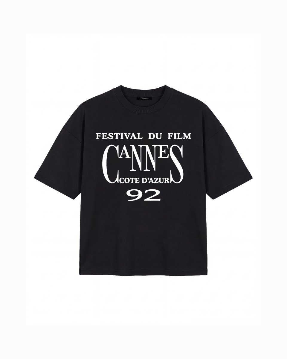 'CANNES' BLACK TEE - Benevierre