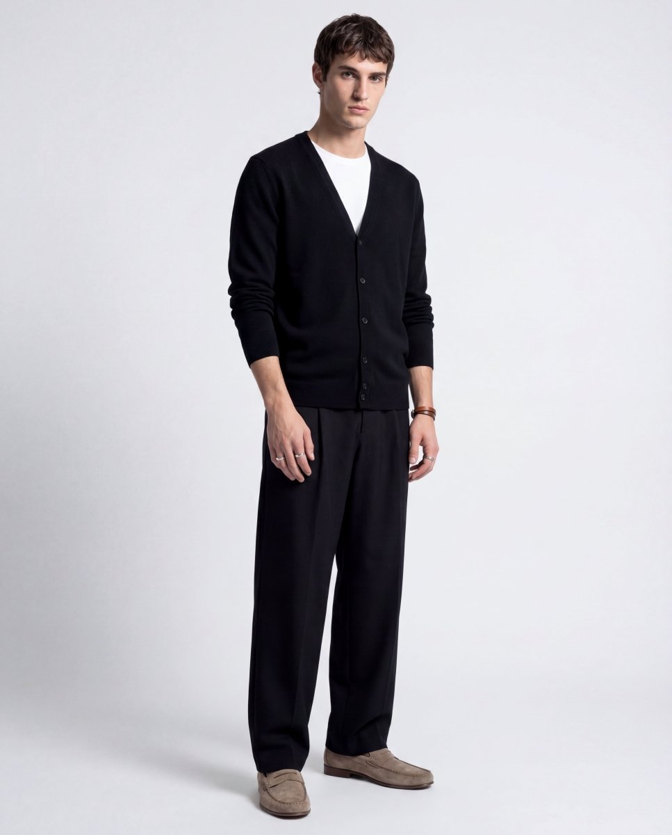 CARDIGAN CLASSIC BLACK - Benevierre