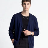 CARDIGAN CLASSIC BLUE - Benevierre