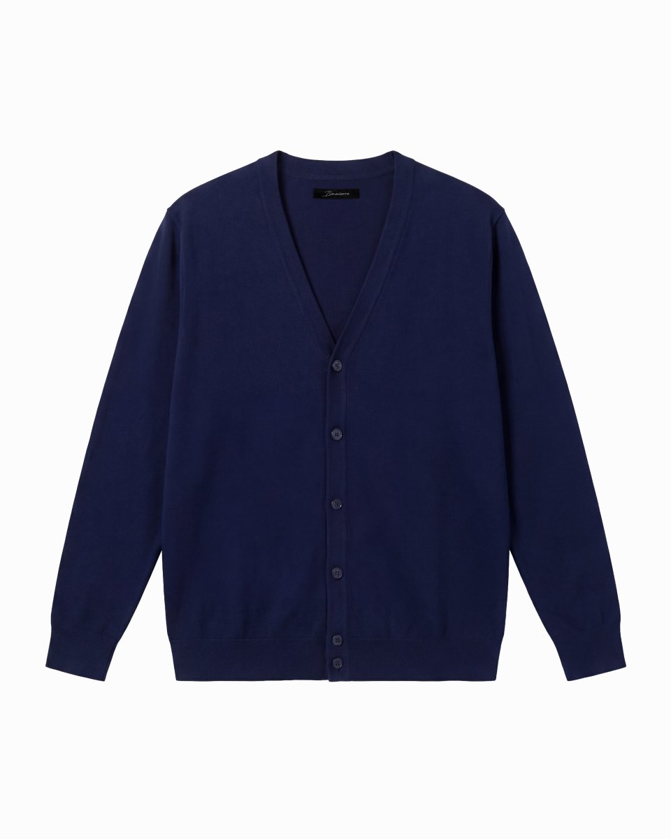 CARDIGAN CLASSIC BLUE - Benevierre