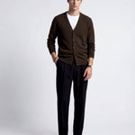 CARDIGAN CLASSIC BROWN - Benevierre