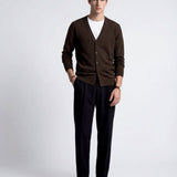 CARDIGAN CLASSIC BROWN - Benevierre