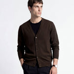 CARDIGAN CLASSIC BROWN - Benevierre