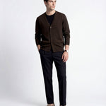 CARDIGAN CLASSIC BROWN - Benevierre