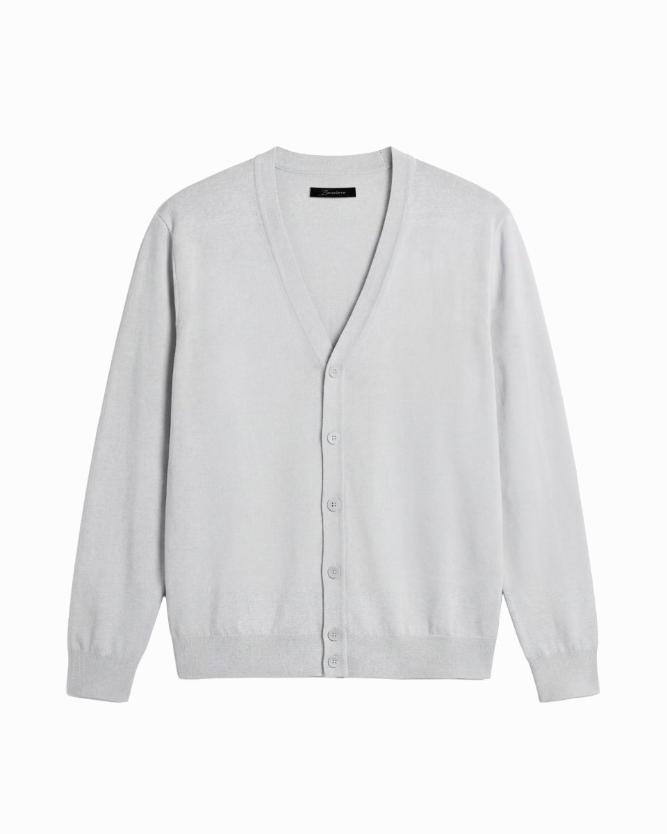 CARDIGAN CLASSIC WHITE - Benevierre