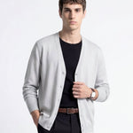 CARDIGAN CLASSIC WHITE - Benevierre