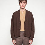 CARDIGAN CROP BROWN - Benevierre