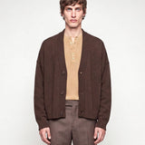 CARDIGAN CROP BROWN - Benevierre
