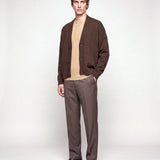 CARDIGAN CROP BROWN - Benevierre