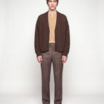 CARDIGAN CROP BROWN - Benevierre