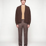 CARDIGAN CROP BROWN - Benevierre