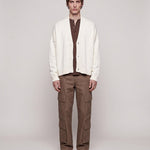 CARDIGAN CROP NATURALE - Benevierre