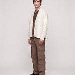 CARDIGAN CROP NATURALE - Benevierre