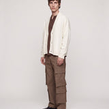 CARDIGAN CROP NATURALE - Benevierre