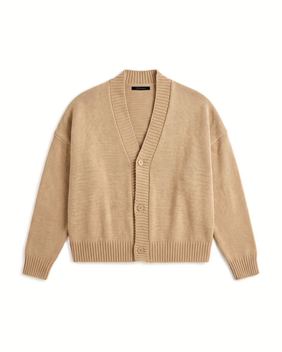 CARDIGAN CROP SAND - Benevierre