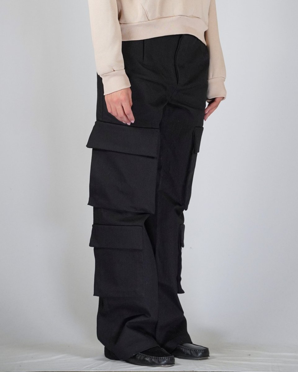 CARGO PANT BOB BLACK - Benevierre