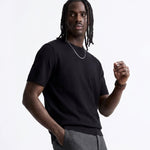 CLEAN KNIT TEE BLACK - Benevierre