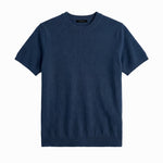 CLEAN KNIT TEE BLUE - Benevierre