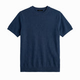 CLEAN KNIT TEE BLUE - Benevierre