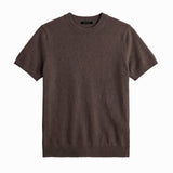CLEAN KNIT TEE BROWN - Benevierre