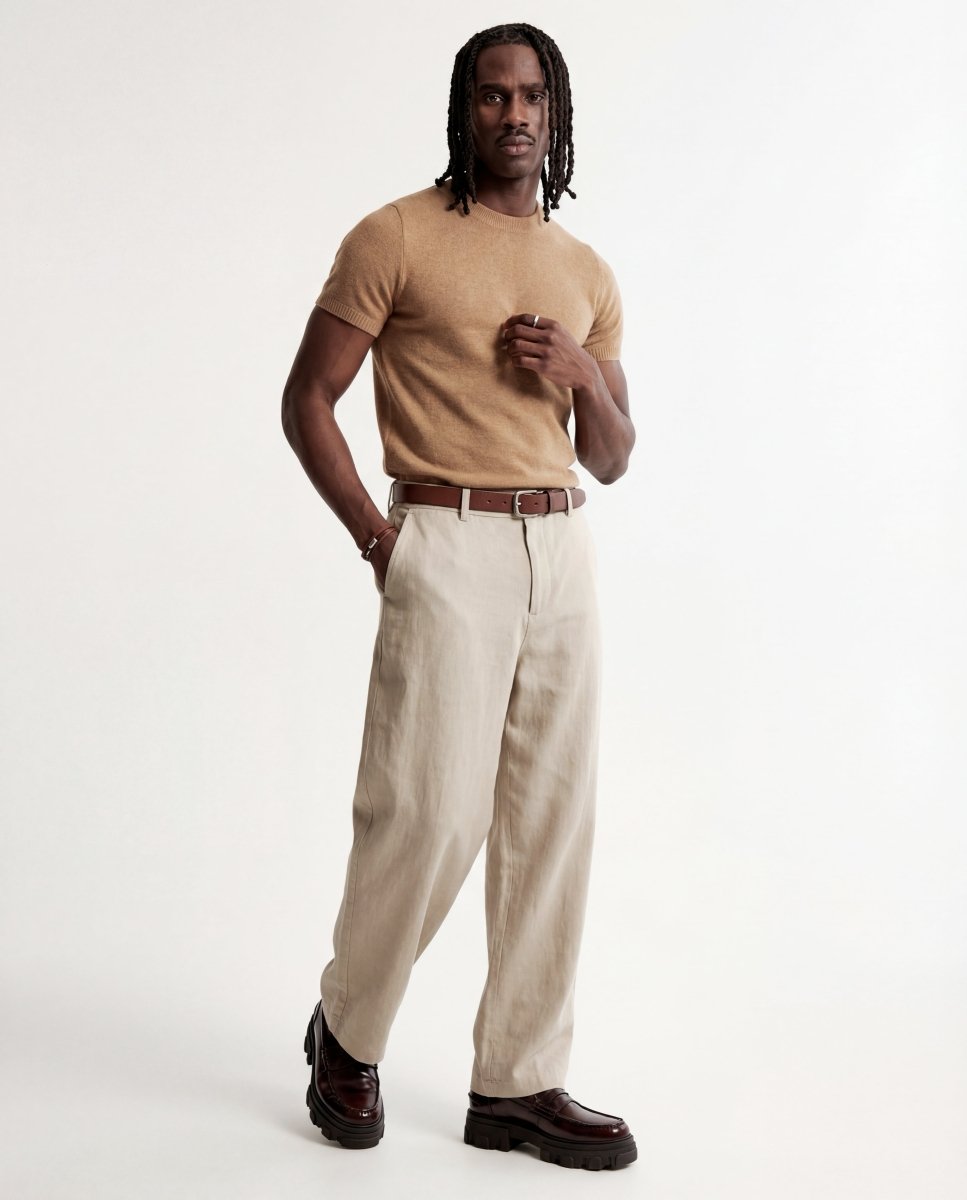 CLEAN KNIT TEE ORANGE - Benevierre