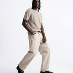 CLEAN KNIT TEE SAND - Benevierre