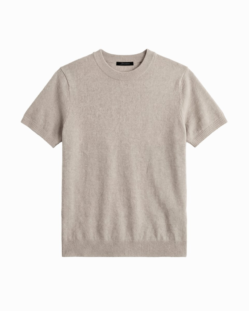 CLEAN KNIT TEE SAND - Benevierre