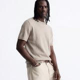 CLEAN KNIT TEE SAND - Benevierre