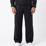 COORDINATO ELEGANT IN LINO BLACK - Benevierre