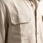 COORDINATO OVER IN LINO BEIGE - Benevierre