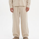 COORDINATO OVER IN LINO BEIGE - Benevierre