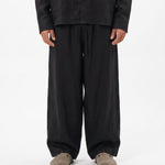COORDINATO OVER IN LINO BLACK - Benevierre
