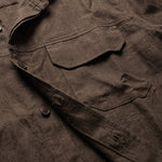 COORDINATO OVER IN LINO BROWN - Benevierre